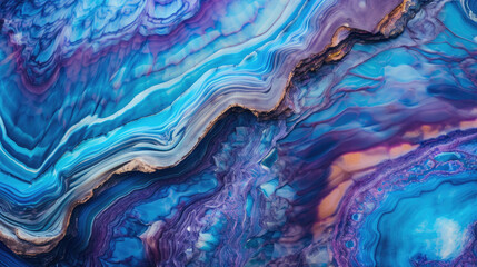 blue and purple agate rock texture