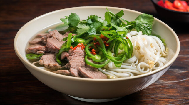 Vietnamese style beef noodle soup