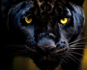 Obraz premium closeup of a black panther.