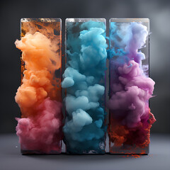 Liquid Artistry Exploring a Colorful Paint Cloud