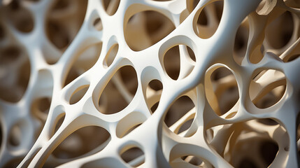 porous structure represents Osteoporosis - obrazy, fototapety, plakaty