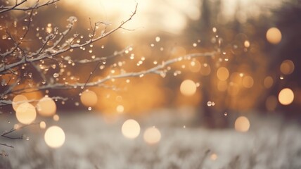 Elegant Bokeh Winter Wonderland