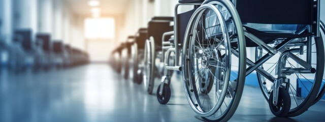 Wheelchair Hospital Waiting Room
 - obrazy, fototapety, plakaty