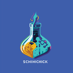 A logo of a science experiment