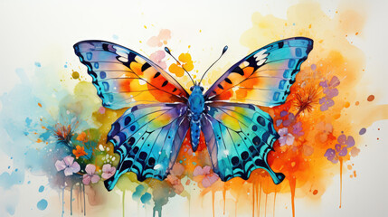 watercolor of butterfly