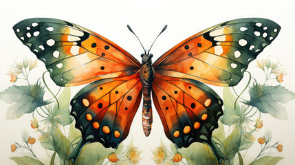 watercolor of butterfly