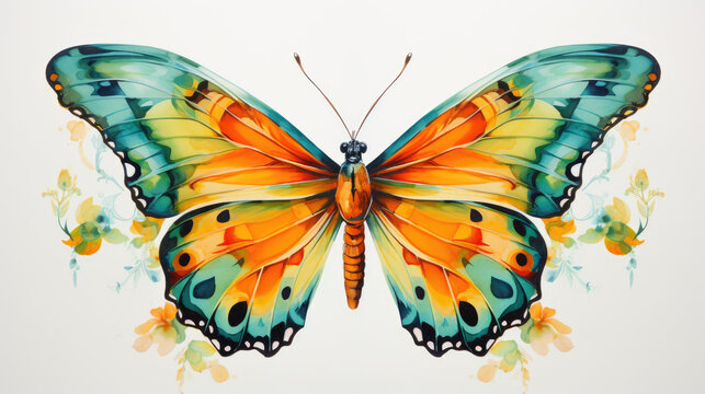 watercolor of butterfly