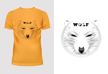 t shirt design concept mocup