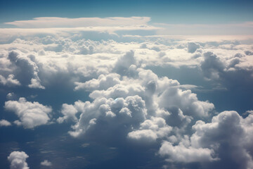 Fototapeta na wymiar Sky with cumulus clouds