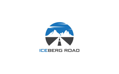 Iceberg modern logo vector