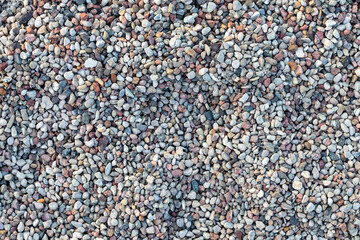 Beautiful texture of the pebbles in the garden. 
