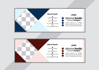 Creative and minimalist Email signature template.