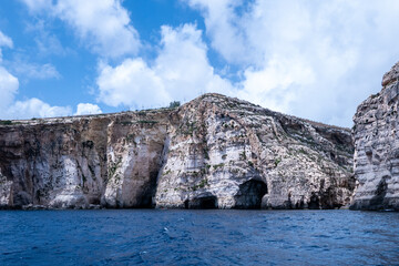 Wied iz Zurrieq, Malta, May 2, 2023. Set of marine caves around the Blue Grotto. They form one of...