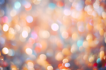 Obraz premium Bright festive background with colored bokeh.