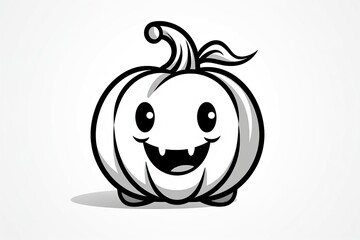 Halloween Pumpkin illustration made wit AI Generated