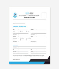 Vector vector admission form illustration of application form registration form