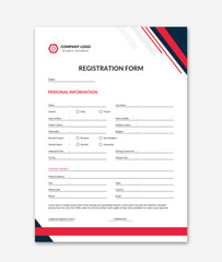 Vector vector admission form illustration of application form registration form