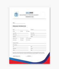 Vector vector admission form illustration of application form registration form