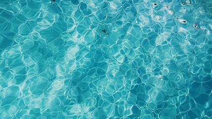 Arrière plan eau de piscine, avec effet de caustique, illustration graphique ia générative - obrazy, fototapety, plakaty