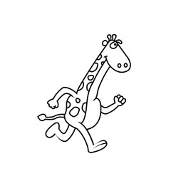  baby jiraf  vector illustration.