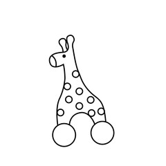  baby jiraf  vector illustration.