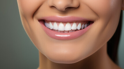 Fototapeta premium A woman's smile. Healthy teeth.