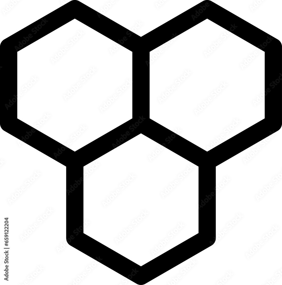 Poster honeycomb beehive hexagon geometric pattern icon. vector image.