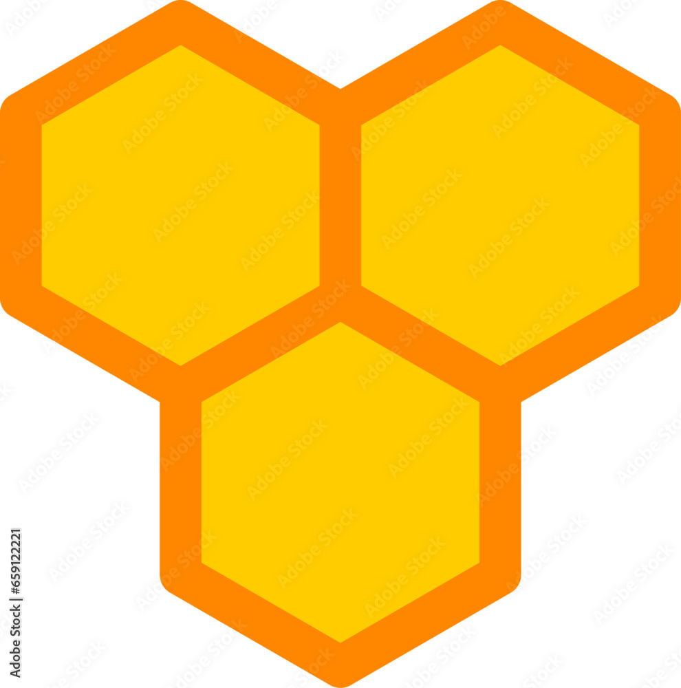 Poster honeycomb beehive hexagon geometric pattern icon. vector image.
