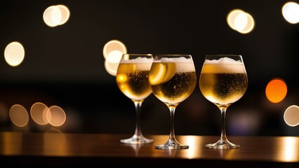 glasses of champagne