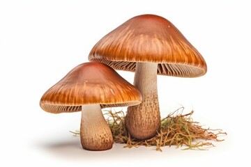 Hearty Forest porcini mushrooms. Nature forest food. Generate Ai