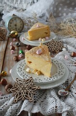 puff pastry pie with custard cream