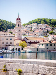 beautiful cityscape of Pucisca on the island of Brac in Croatia