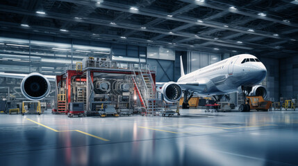 An aerospace testing facility, where aircraft undergo rigorous performance trials