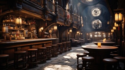 Medieval Beer bar.