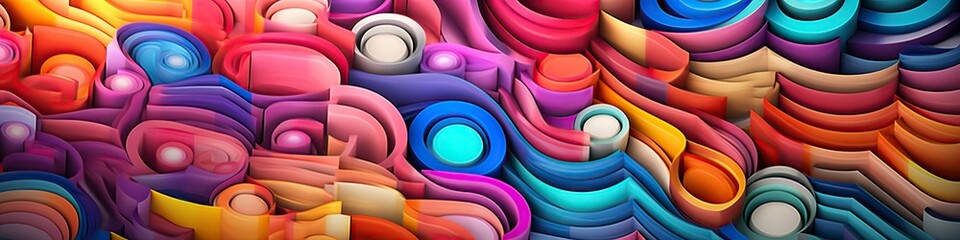 illustration, abstract wallpaper with color shapes, website header