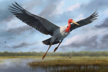 Naklejka premium illustration, the world's highest flying animal, website header