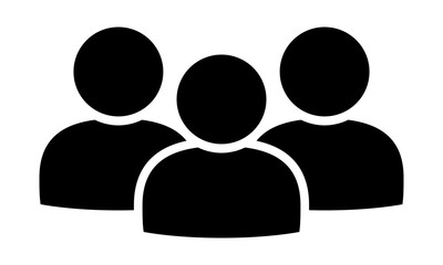 People icon vector. Men Icon. Crowd Icon. Team Work icon Vector