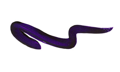 Hand painted brush strokes. Colorful items. No background.