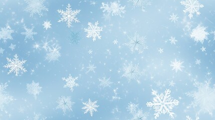  a blue background with snowflakes on it's sides.  generative ai