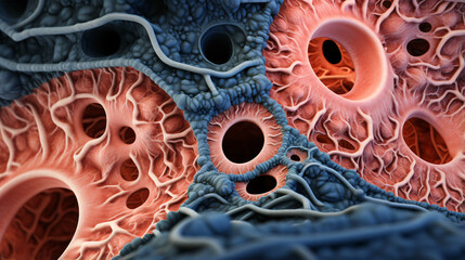Revealing the Microscopic Details of Human Ovary and Cell Structure..