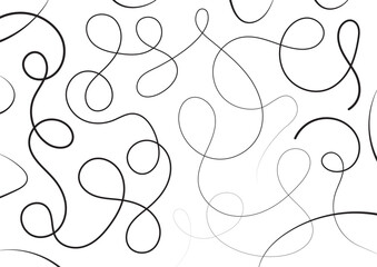 hand drawing free lines vector