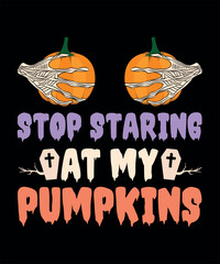 Stop starting at my pumpkins