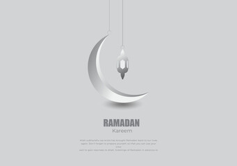 Ramadan kareem islamic greeetings card design