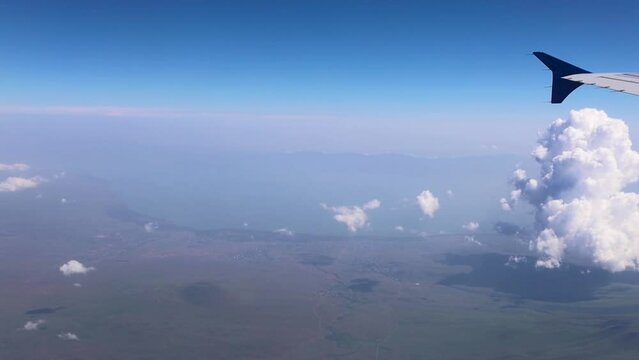 Cloudscape captured from airplane window