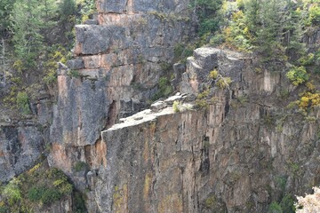 Cliff at Black Canton of the Gunnison National Park in Colorado