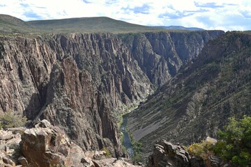 View at Black Canyon of the Gunnison National Park in Colorado