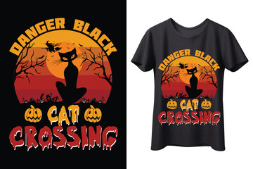 Halloween  t shirt design, cat best t shirt design.