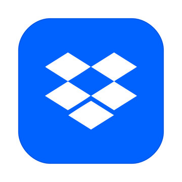 Dropbox app icon. Cloud storage service