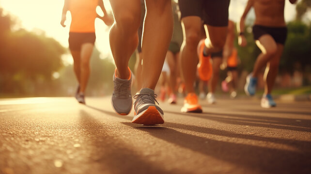 runners in marathon