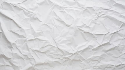 Blank white crumpled and creased paper poster texture background 